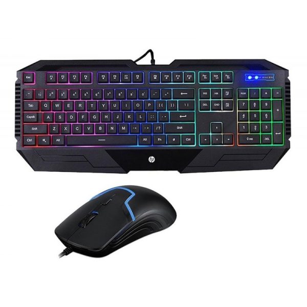 Teclado e Mouse com Fio Gaming HP GK1100 USB - Preto (Espanhol)