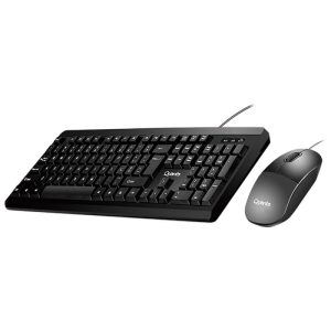 Teclado e Mouse com Fio Quanta QTKTM30 USB Português Preto