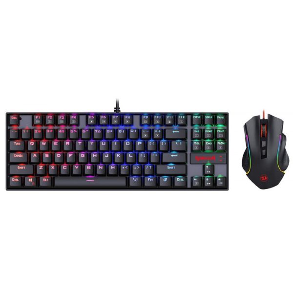 Teclado e Mouse com Fio Redragon Essentials K552RGB-BA - Preto (Inglês)