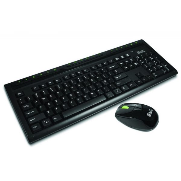 Teclado e Mouse sem Fio Klip Xtreme Excellence KCK-265S Preto (Espanhol/Português)