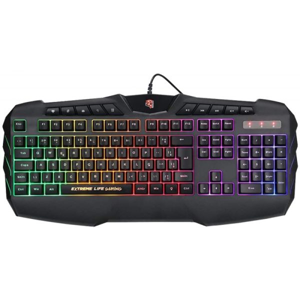 Teclado Gamer ELG TGHMPF Pulse Fire Hibrid Mechanical Splash proof Português