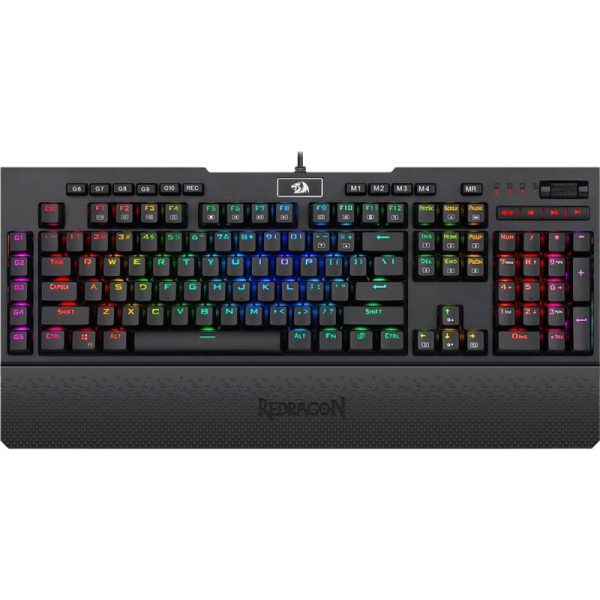 Teclado Gaming Redragon Brahma K586RGB - Preto (Inglês com Fio)