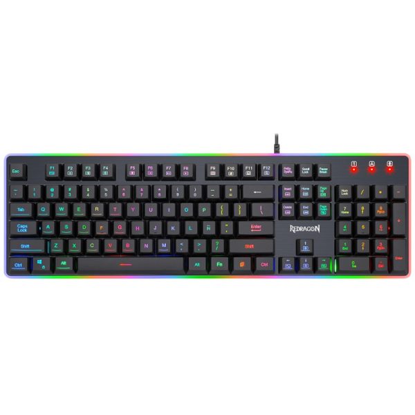 Teclado Gaming Redragon K509RGB Dyaus 2 USB Preto (Espanhol - com Fio)