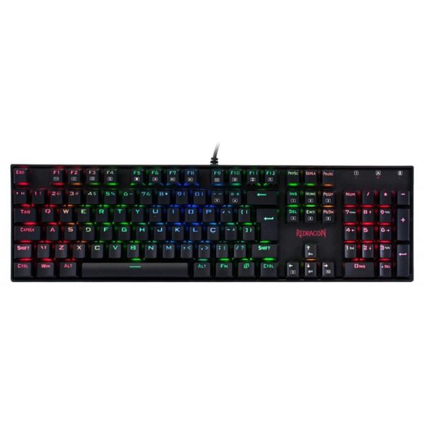 Teclado Gaming Redragon K551RGB-1 Mitra USB Preto (Inglês - com Fio)