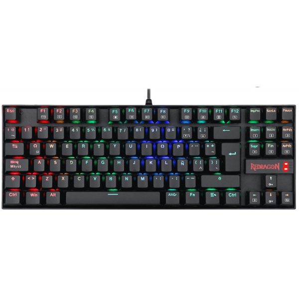 Teclado Gaming Redragon K552RGB Kumara USB Preto (Espanhol - com Fio)