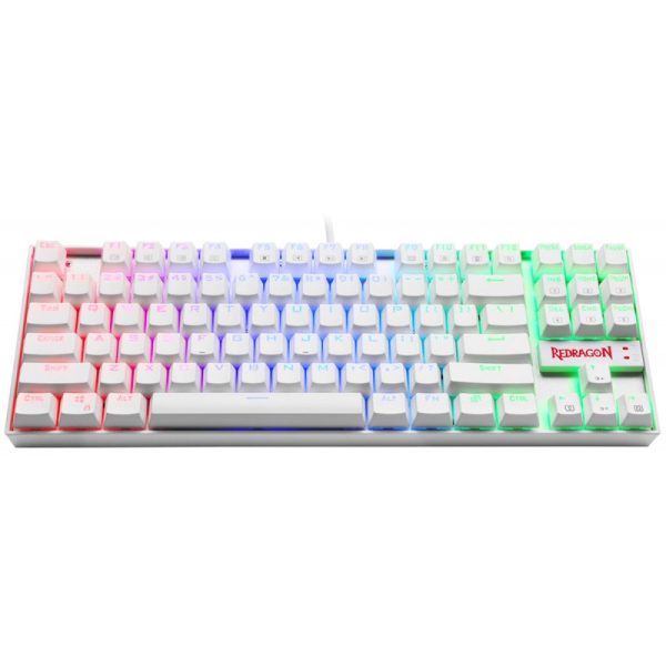 Teclado Gaming Redragon K552W-RGB Kumara USB Branco (Inglês - com Fio)