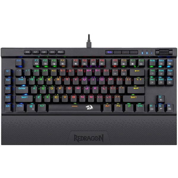 Teclado Gaming Redragon K587RGB-Pro Magic-Wand Pro USB Preto (Espanhol - com Fio)