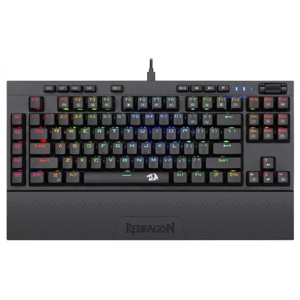 Teclado Gaming Redragon K588RGB BroadsWord USB Preto (Inglês - com Fio)