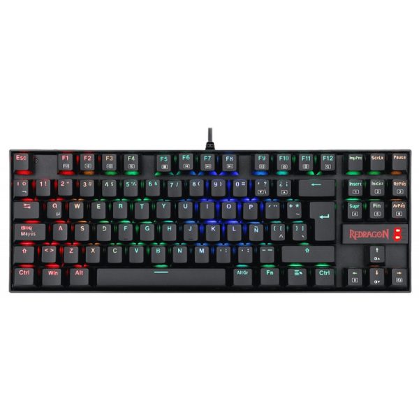 Teclado Gaming Redragon Kumara K552RGB-1 - Preto (Espanhol com Fio)