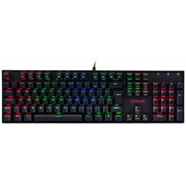 Teclado Gaming Redragon Mitra K551RGB-1 - Preto (Inglês com Fio)