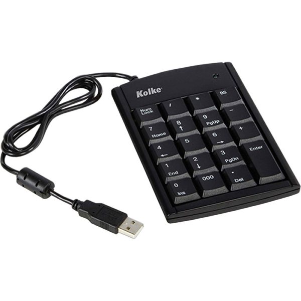 Teclado Numérico Kolke KTN-101 com Fio - Preto