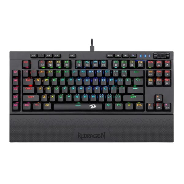 Teclado Redragon K596RGB Vishnu com Cabo - Preto (Ingles)