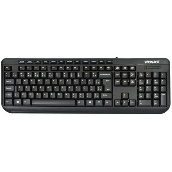 Teclado Satellite AK-833 USB com Fio - Português/Preto