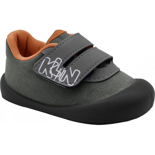 Tênis Infantil KLIN Confort Plus 180 - Grafite/Preto/Laranja