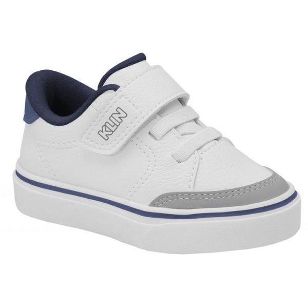 Tênis Infantil KLIN Freestyle 259 - Branco/Azul Gelo