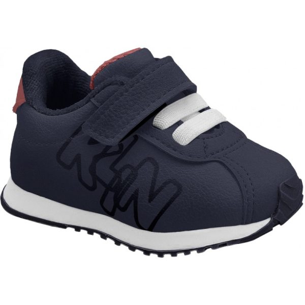 Tênis Infantil KLIN Walk 453 - Azul Marinho/Vermelho