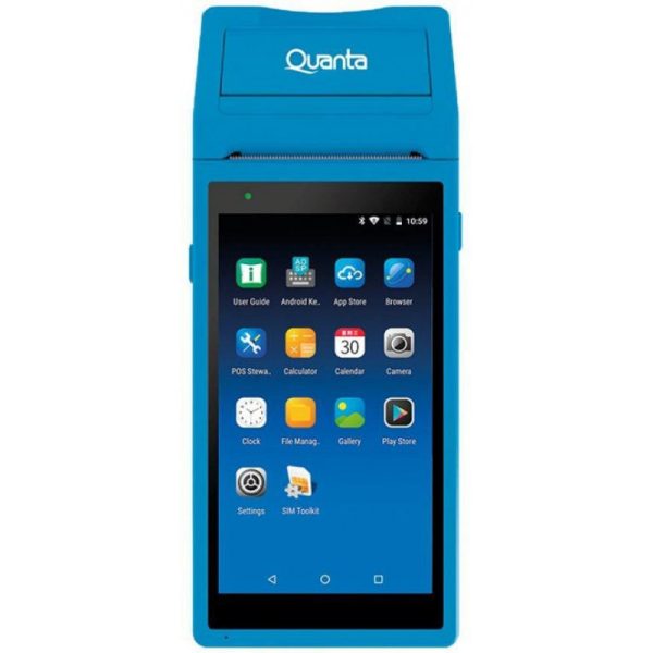 Terminal POS Android com Impressora BT Quanta QTTPA08 - Azul