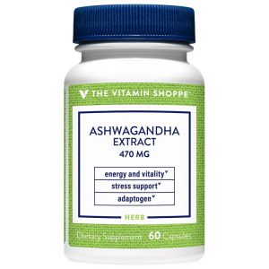 The Vitamin Shoppe Ashwagandha Extract 470MG (60 Capsulas)