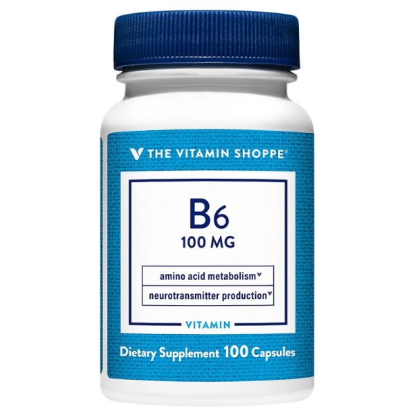The Vitamin Shoppe B6 100MG (100 Capsulas)