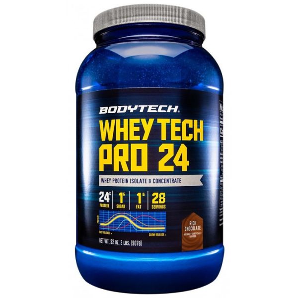 The Vitamin Shoppe Bodytech Whey Tech Pro 24 Rich Chocolate - 907g