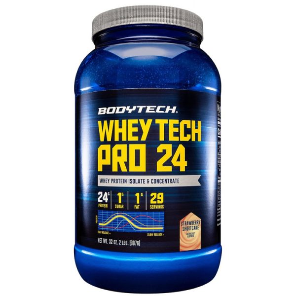 The Vitamin Shoppe Bodytech Whey Tech Pro 24 Strawberry Shortcake - 907g