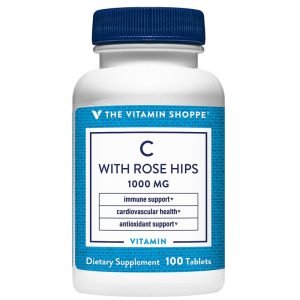 The Vitamin Shoppe C With Rose Hips 1000MG (100 Tabletas)