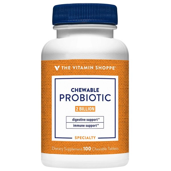 The Vitamin Shoppe Chewable Probiotic 2 Billion (100 Tabletas)