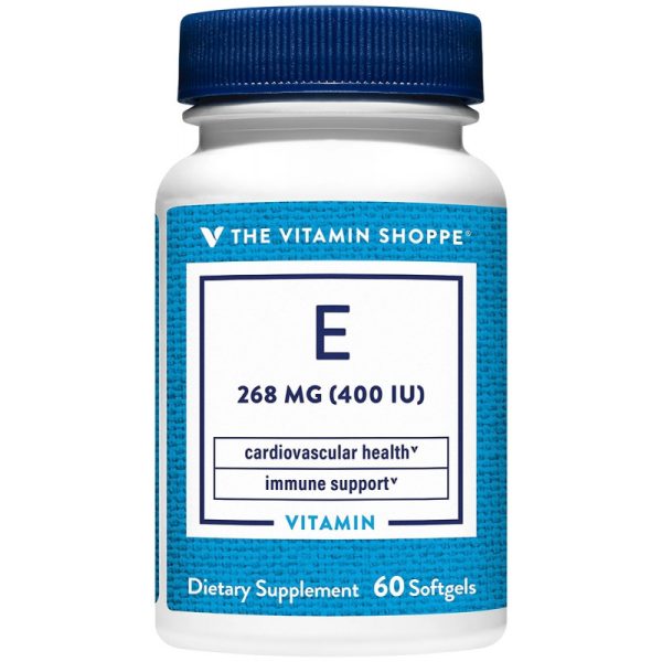 The Vitamin Shoppe E 268MG 400 IU (60 Cápsulas em Gel)
