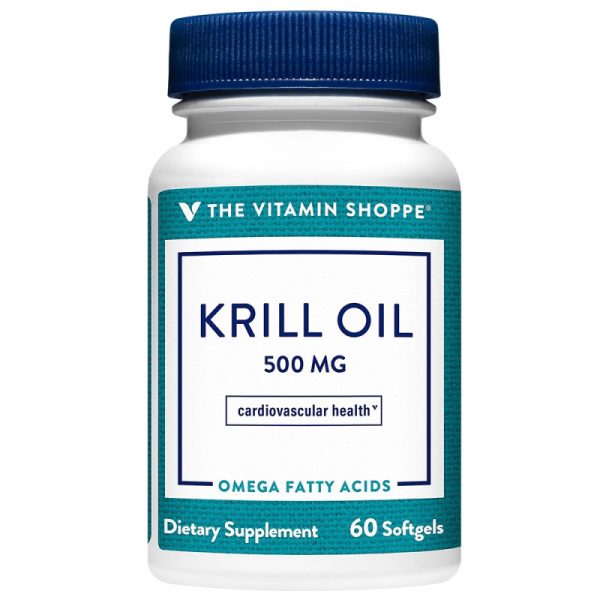 The Vitamin Shoppe Krill Oil 500MG (60 Cápsulas em Gel)