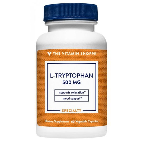 The Vitamin Shoppe L-Tryptophan 500MG (60 Cápsulas Vegetais)