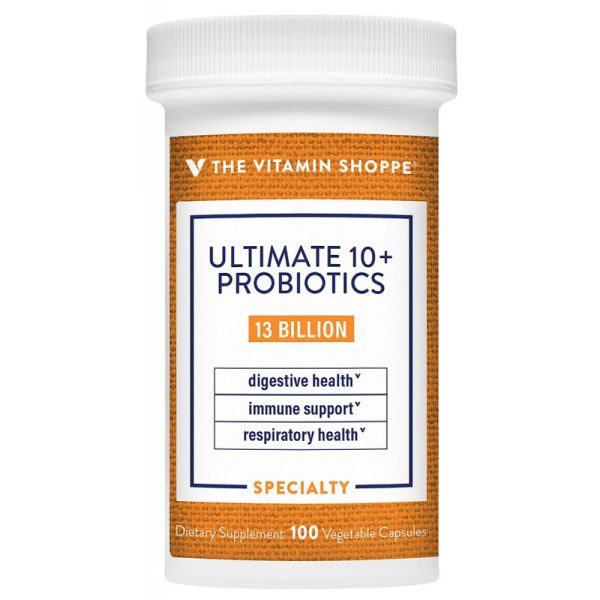 The Vitamin Shoppe Ultimate 10+ Probiotics 13 Billion (100 Cápsulas)