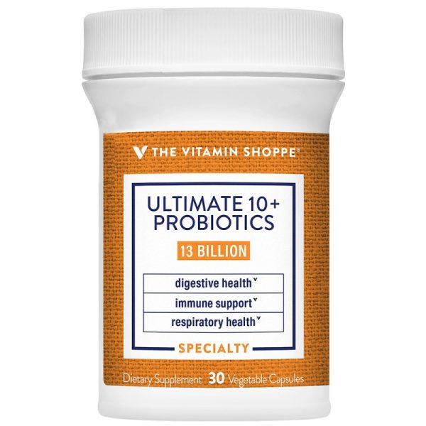 The Vitamin Shoppe Ultimate 10+ Probiotics 13 Billion (60 Cápsulas Vegetais)