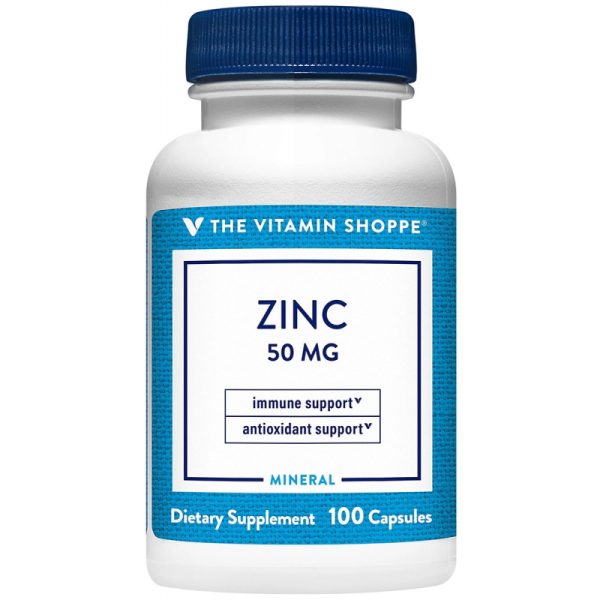The Vitamin Shoppe Zin 50MG (100 Cápsulas)