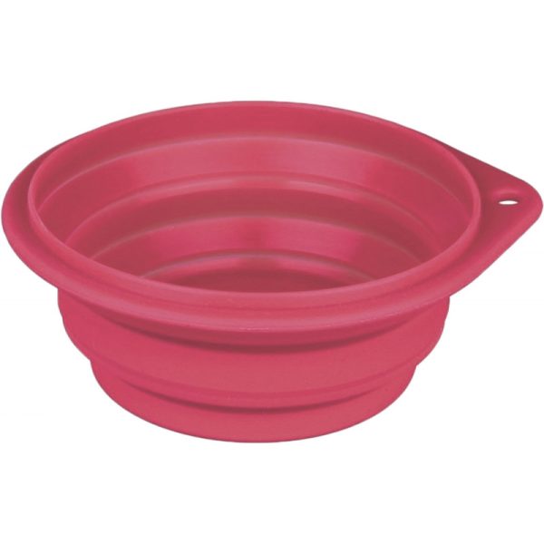 Tigela para Cachorros 2000ml Rosa - Pawise Dog Silicon Bowl 11030