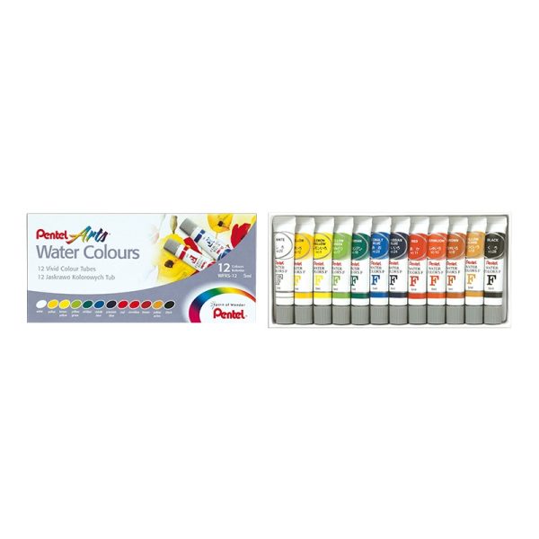 Tinta Aquarela Pentel Water Colour WFRS-12 (12 Cores)