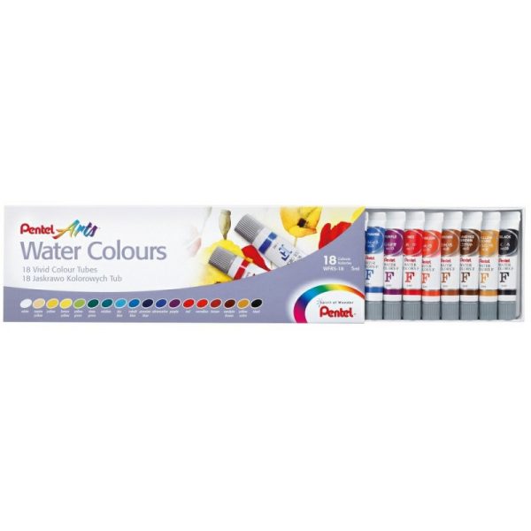 Tinta Aquarela Pentel Water Colour WFRS-18 (18 Unidades)