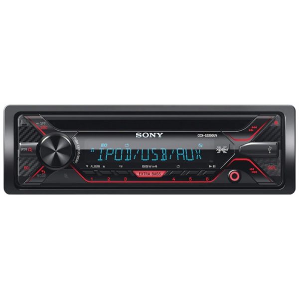 Toca CD Sony CDX-G3200UV CD/FM/USB/AUX/EQ - Preto