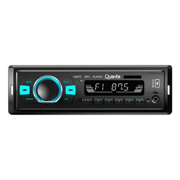 Toca Radio Quanta QTRRA72 Aux/SD/USB/Bluetooth Preto