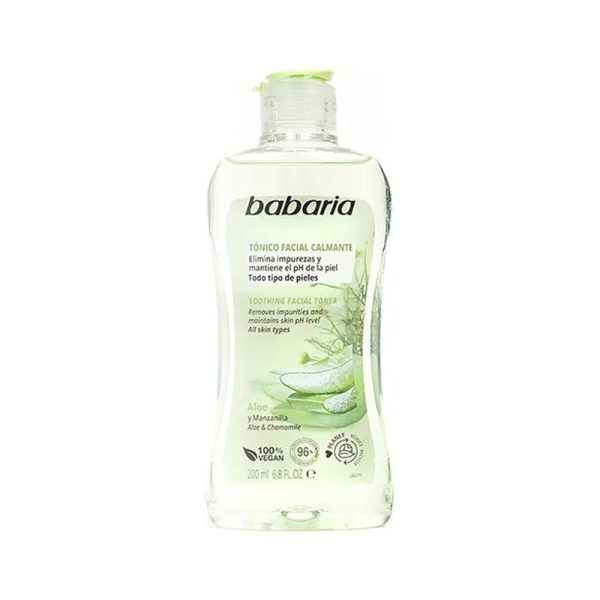 Tônico Facial Babaria Aloe Vera e Camomila - 200mL