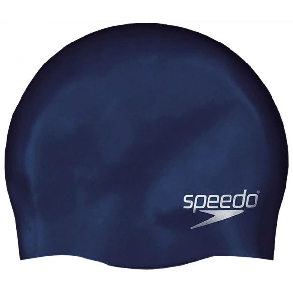 Touca de Natação Speedo Junior 8-709900011 Plain Moulded Silicone Azul Marinho