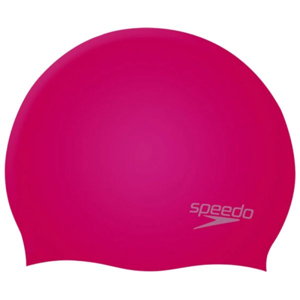 Touca de Natação Speedo Junior 8-70990F290 Plain Moulded Silicone Rosa