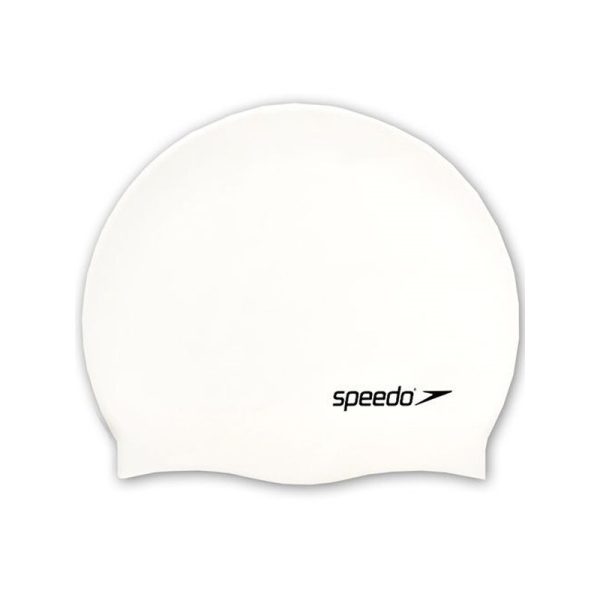 Touca de Natação Speedo Junior Plain Flat Silicone 8-709931959 - Branco