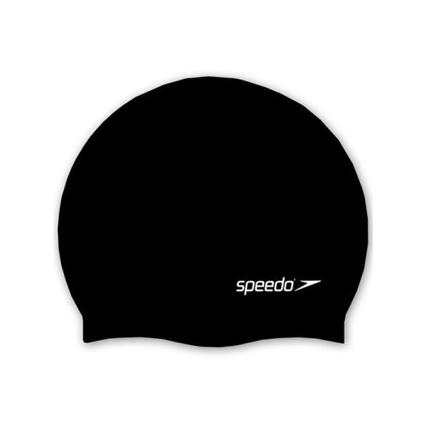 Touca de Natação Speedo Junior Plain Flat Silicone 8-709931959 - Preto