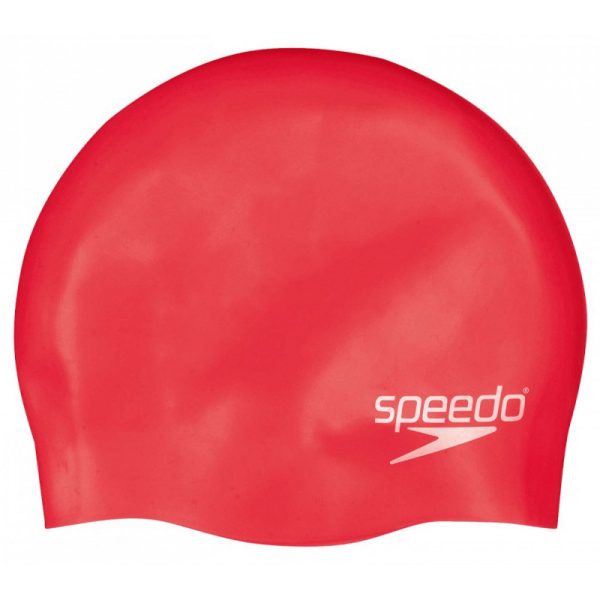 Touca de Natação Speedo Junior Plain Flat Silicone 8-709931959 - Vermelho