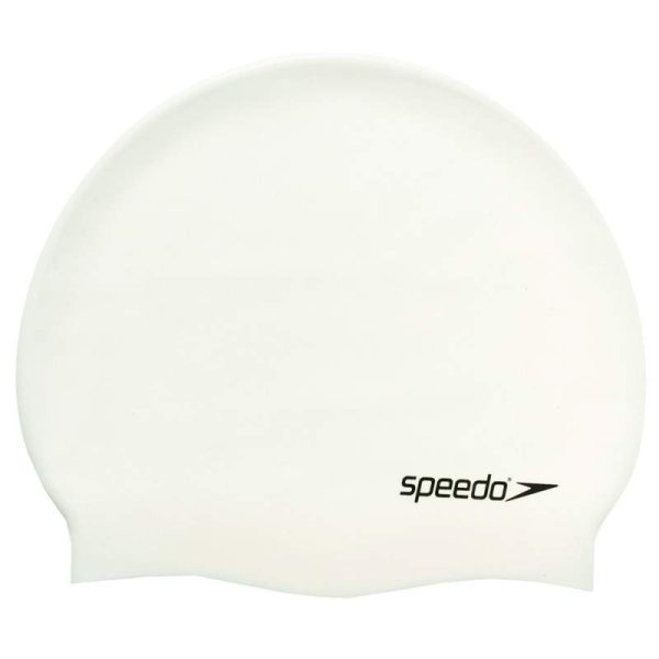 Touca de Natação Speedo Plain Flat Silicone 8-709910010 - Branco