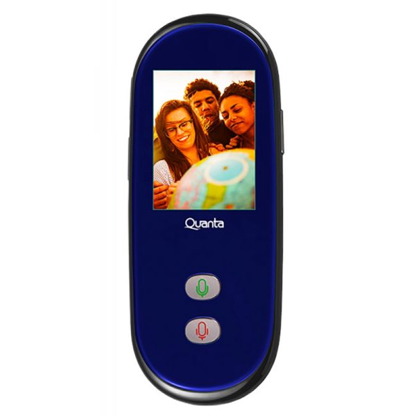 Tradutor de Voz Quanta Smart Multi linguagem QTTVW300 4G/WiFi Cinza/Azul