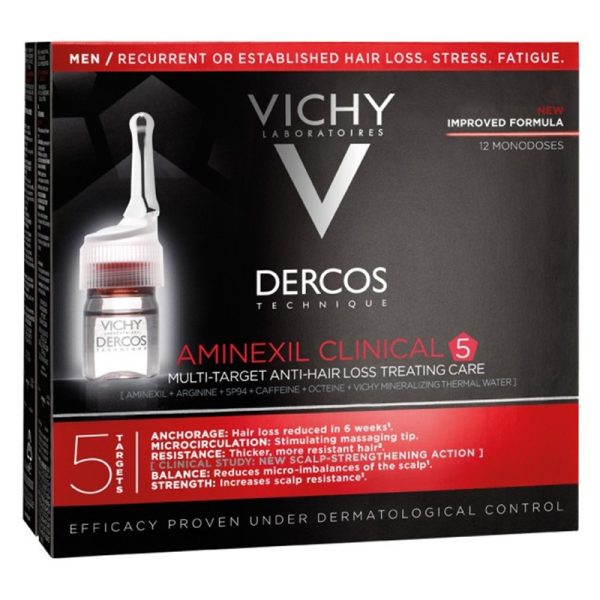 Tratamento Anti-queda Vichy Dercos Aminexil Clinical - 6mL (12 Unidades)