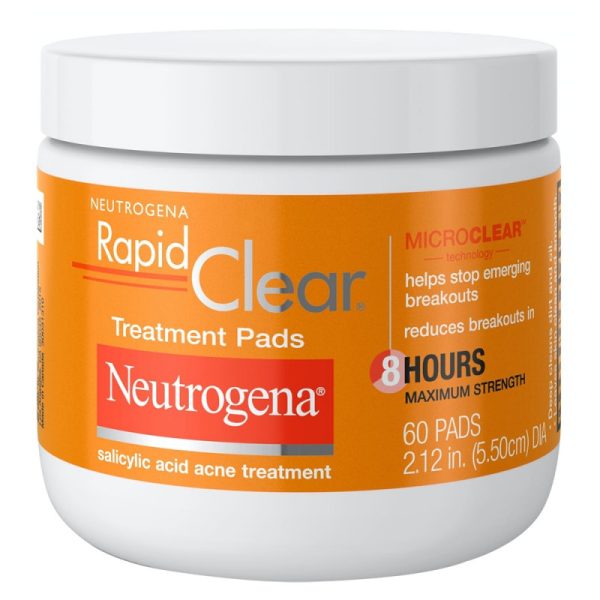 Tratamento Neutrogena Rapid Clear Treatment Pads (60 Unidades)