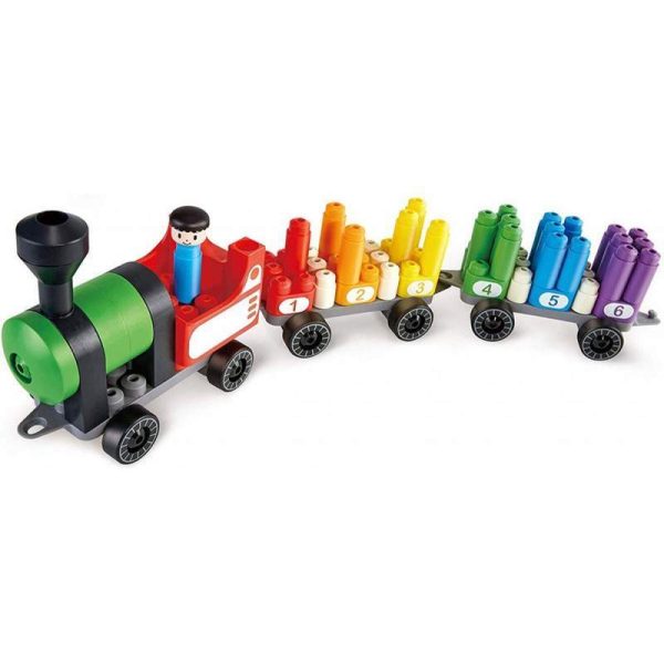Trem de Contagem Arco-íris Poly-M 760022 (63 Peças)