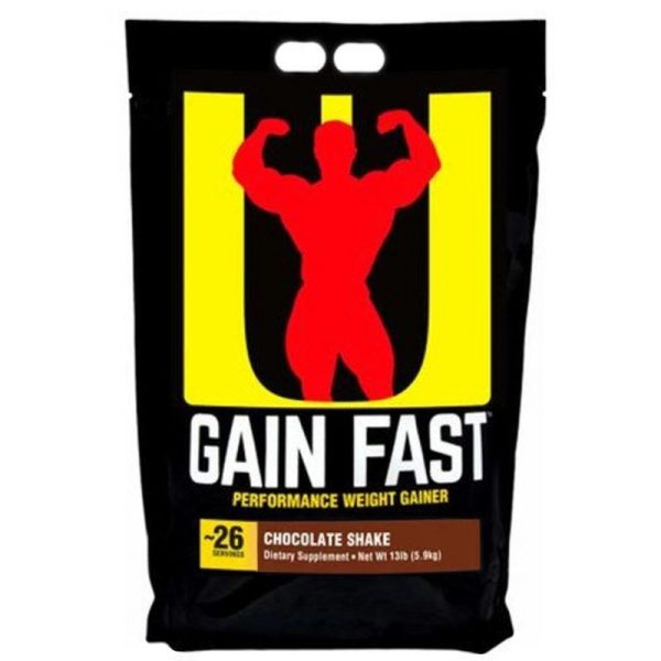 Universal Nutrition Gain Fast Chocolate Shake - 13lb (5.9kg)